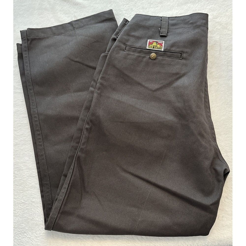 NEW Ben Davis 36 DARK GRAY Gorilla Cut - Wide Leg Baggy Grunge Skater Mens Denim - Picture 10 of 10